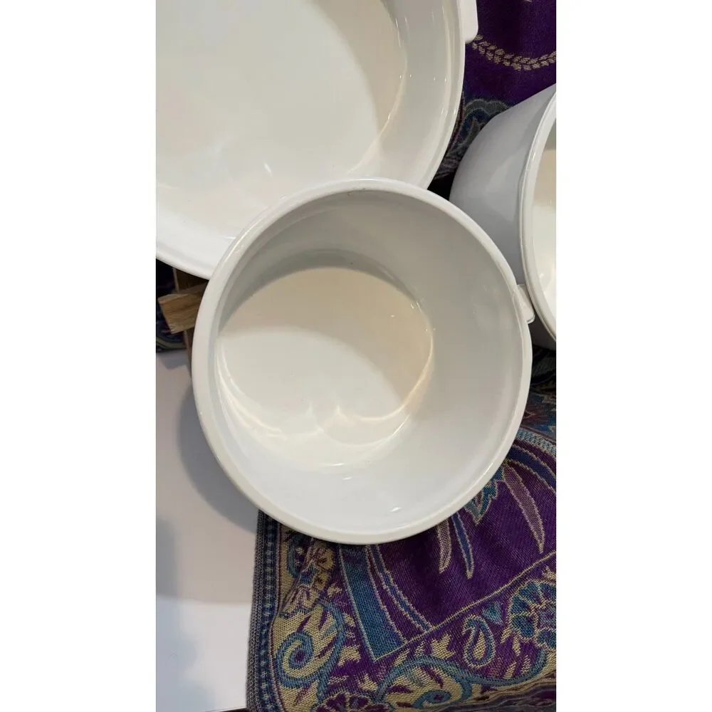 3 Piece Stunning Vintage Princess House Nouveau 3 Pc Heavy French Cookware Set